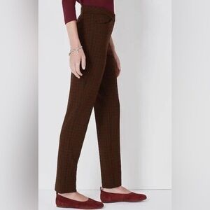 J. Jill ponte slim leg checkered pants size S Petite